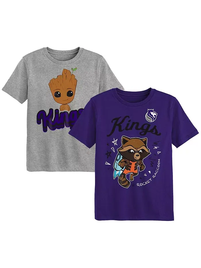 Детский набор из 2 футболок Sacramento Kings Guardians Of The Galaxy Outerstuff — изображение 1 из 3
