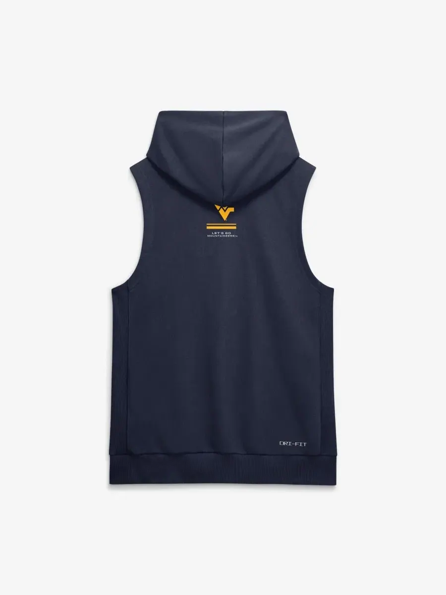 Безрукавка-худи Nike West Virginia Mountaineers 2026 Sideline Sleeveless Dri-FIT Hoodie — изображение 3 из 6, темно-синий