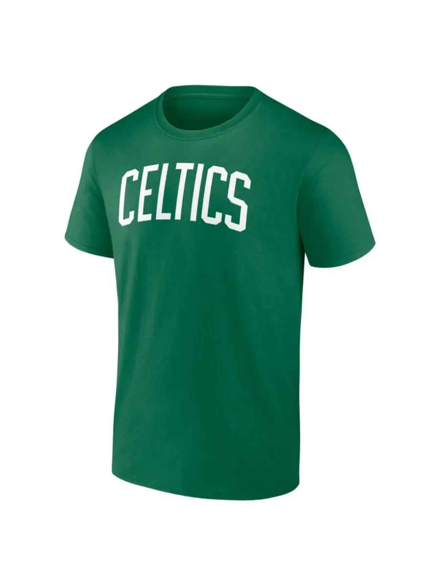 Футболка с длинным рукавом с принтом Boston Celtics Wordmark Logo Athletic — изображение 3 из 3, зеленый