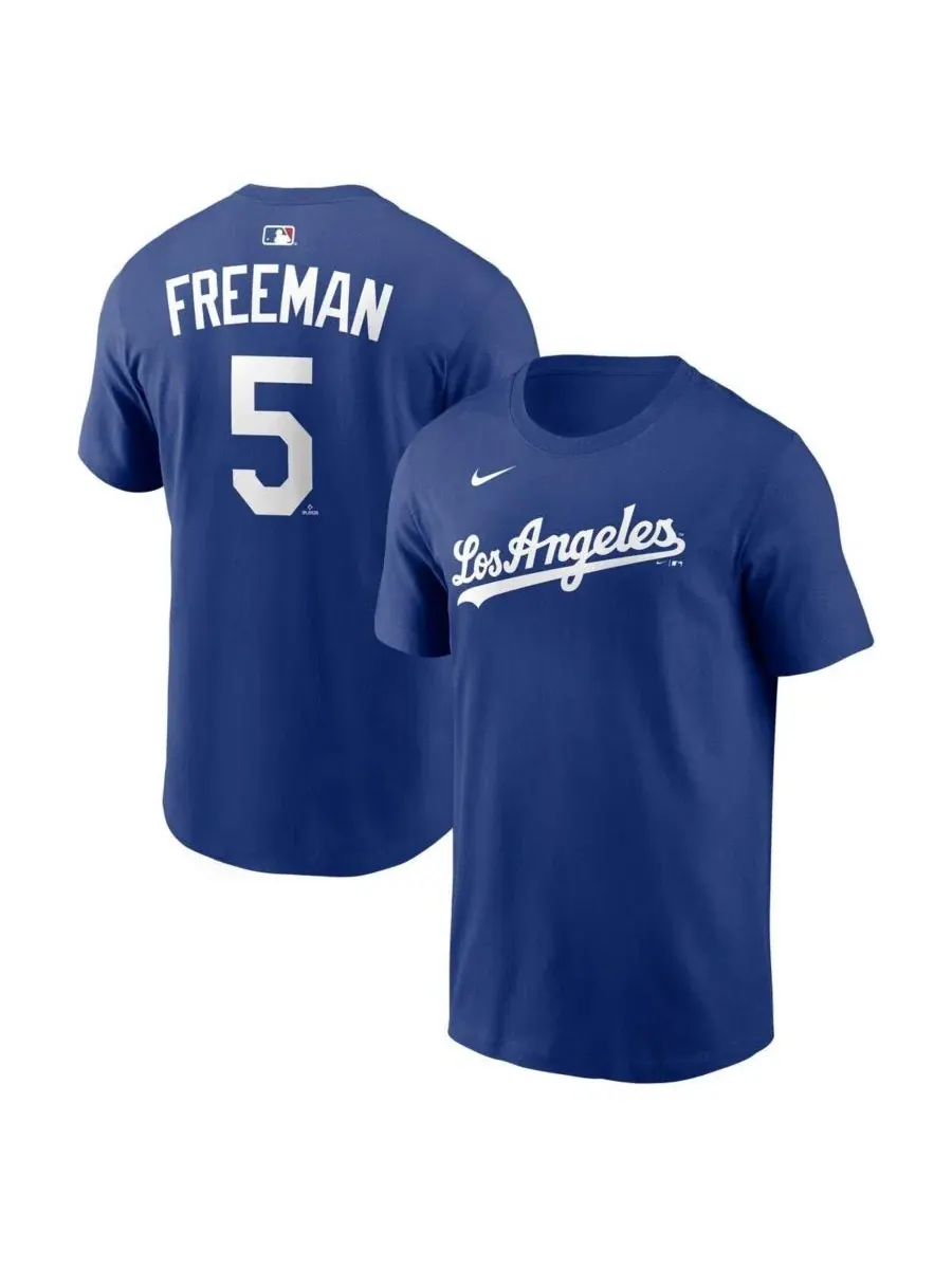 Футболка с длинным рукавом Freddie Freeman Alternate Name Number Nike — изображение 1 из 3, королевский
