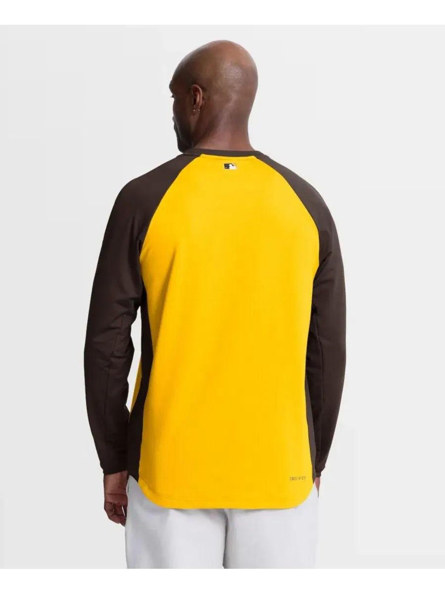 Свитшот с регланом, Dri-FIT, San Diego Padres Authentic Collection Raglan Nike — изображение 3 из 4, золото