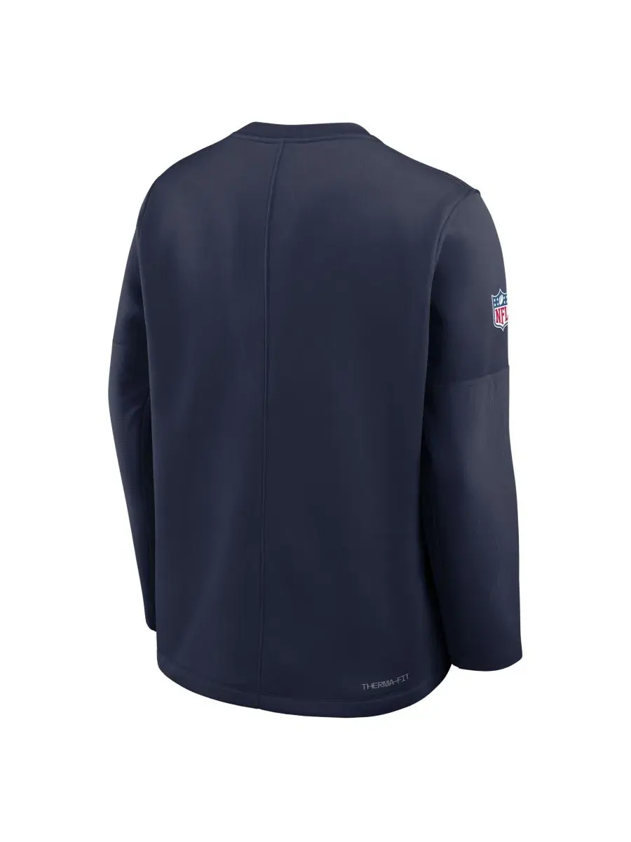 Свитшот Nike Dallas Cowboys Sideline Coaches Midweight Therma-FIT — изображение 3 из 3, темно-синий