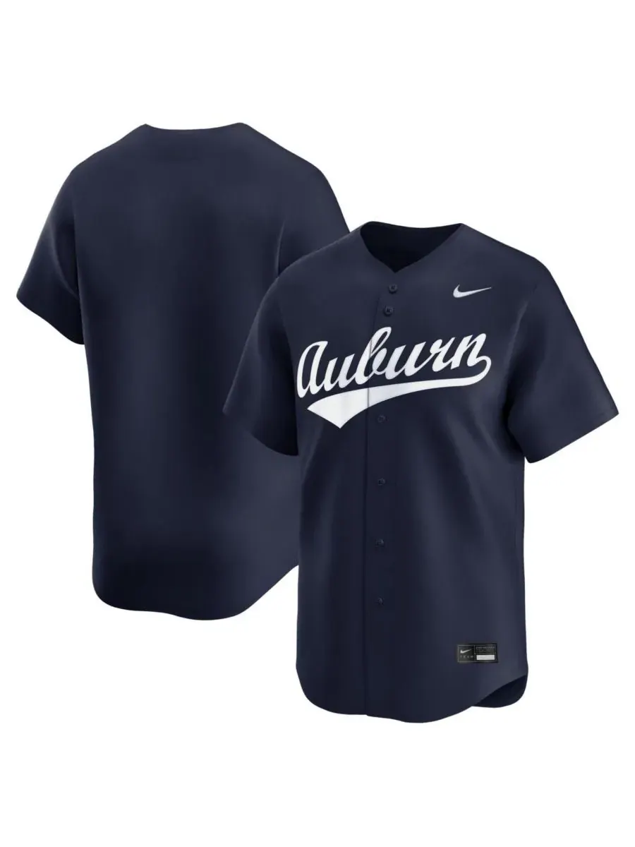 Бейсбольная джерси Nike Navy Auburn Tigers Alternate Limited — изображение 1 из 3, темно-синий