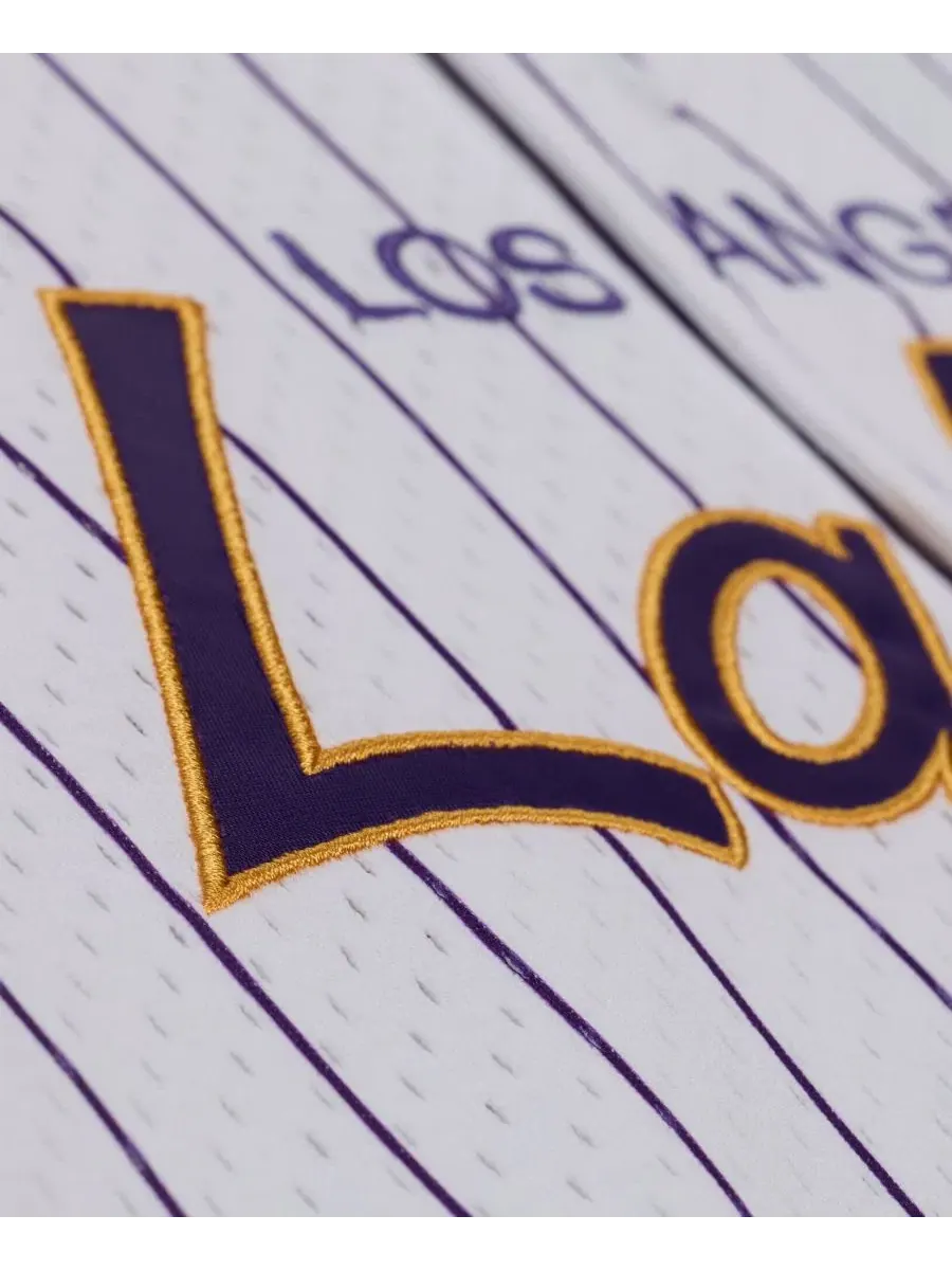 Мужская бейсбольная джерси с пинстрайпс Mitchell & Ness — изображение 5 из 5, белый