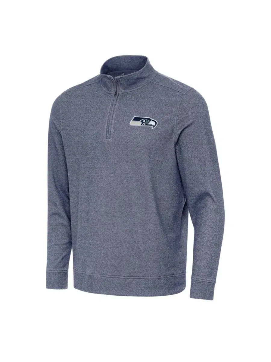 Свитшот с четверть-застежкой Subtle Quarter-Zip Antigua — изображение 1 из 1, темно-синий