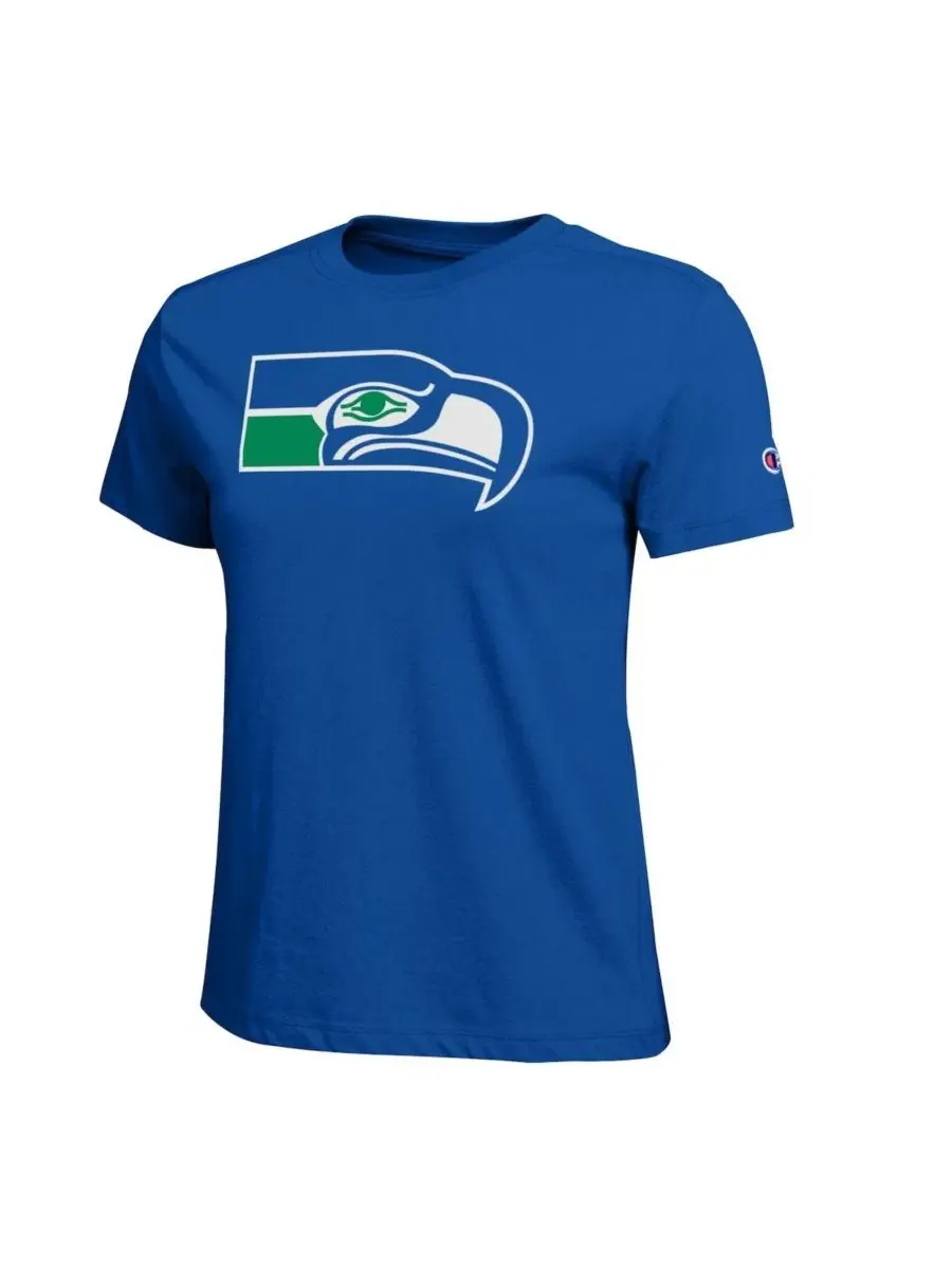 Футболка с принтом Seattle Seahawks Champion — изображение 2 из 3, королевский