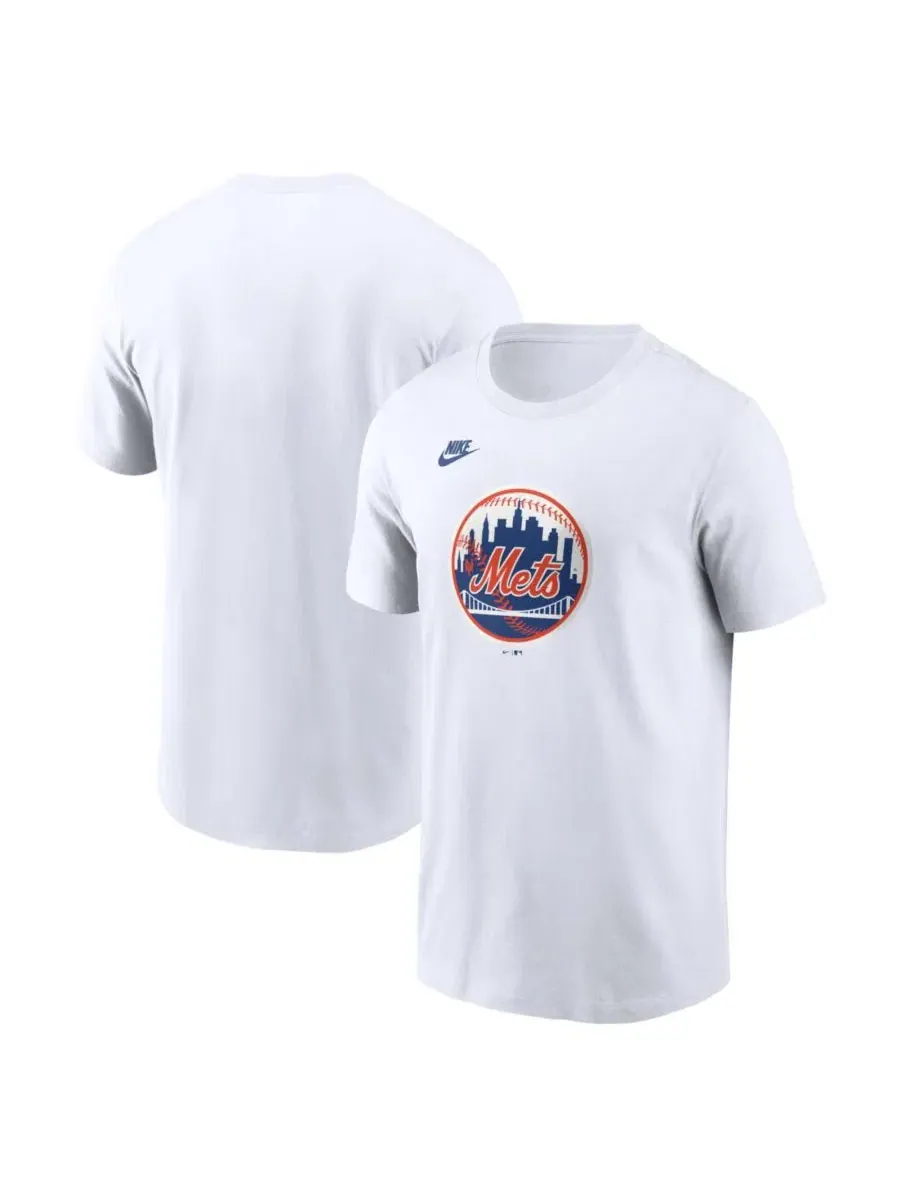 Футболка мужская с принтом Cooperstown Collection Logo Nike — изображение 1 из 3, белый