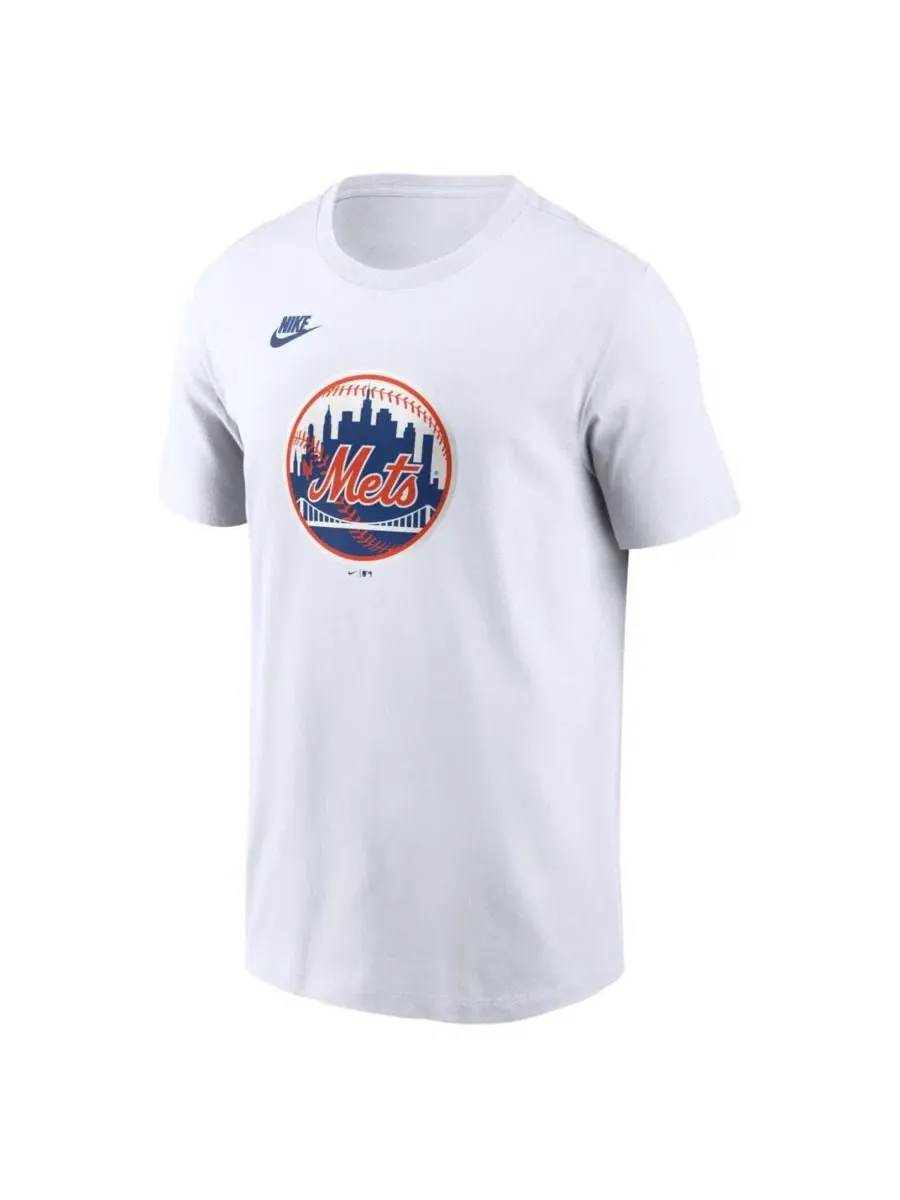 Футболка мужская с принтом Cooperstown Collection Logo Nike — изображение 2 из 3, белый