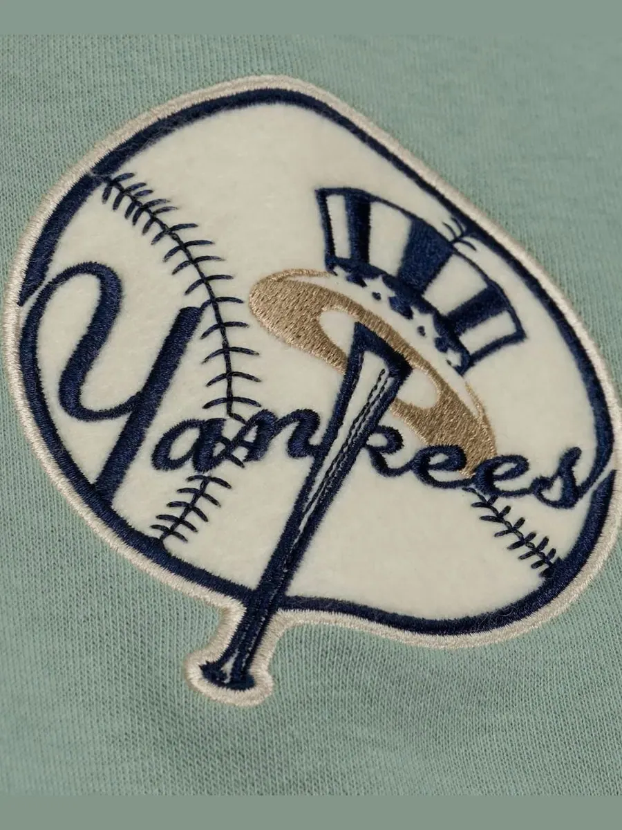 Толстовка на флисе Yacht Rock New York Yankees Mitchell & Ness — изображение 4 из 5, зеленый