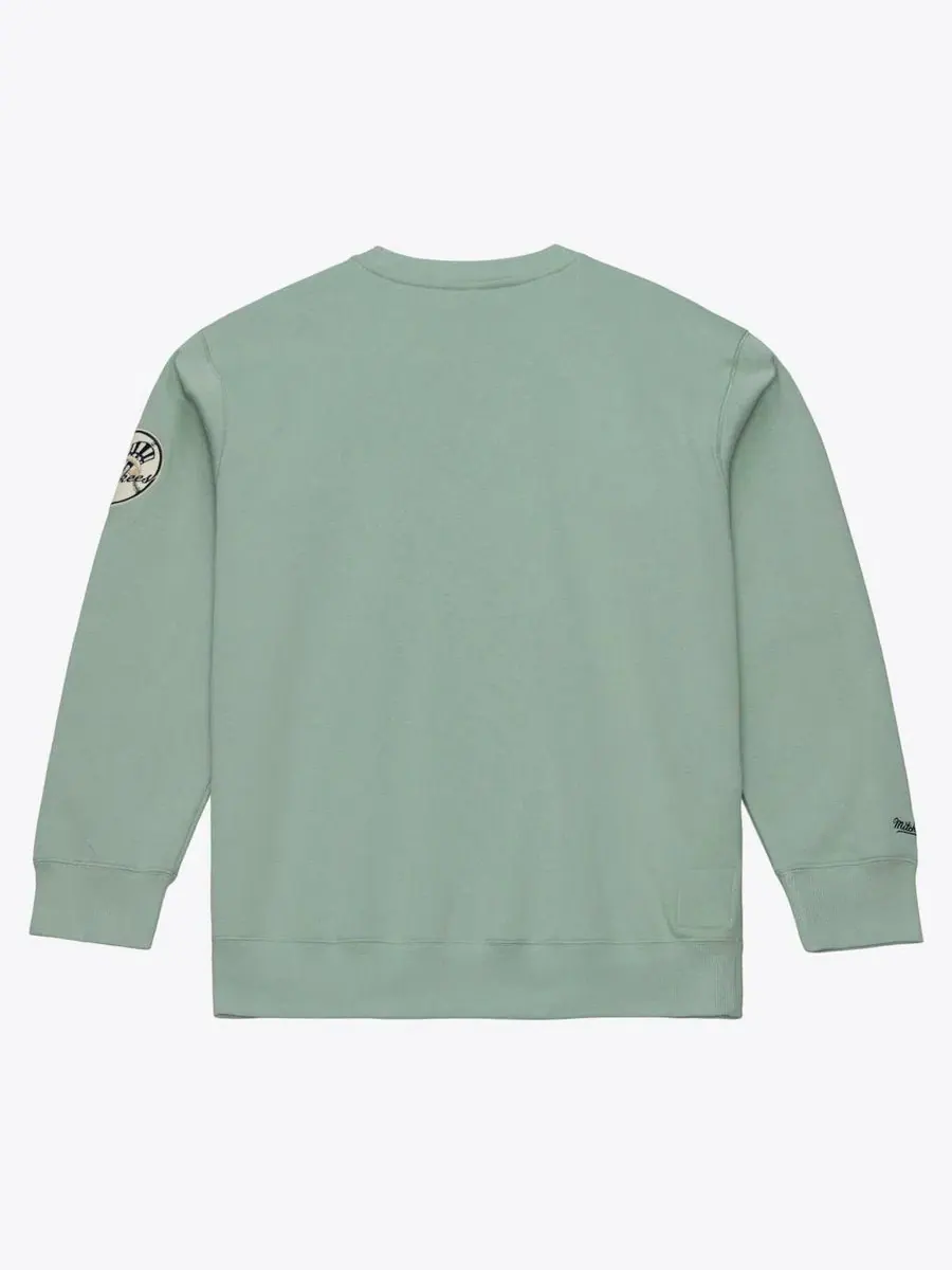 Толстовка на флисе Yacht Rock New York Yankees Mitchell & Ness — изображение 5 из 5, зеленый