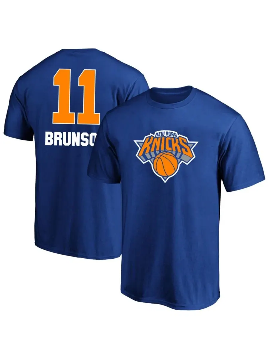 Футболка с принтом Jalen Brunson Fanatics — изображение 1 из 3, синий