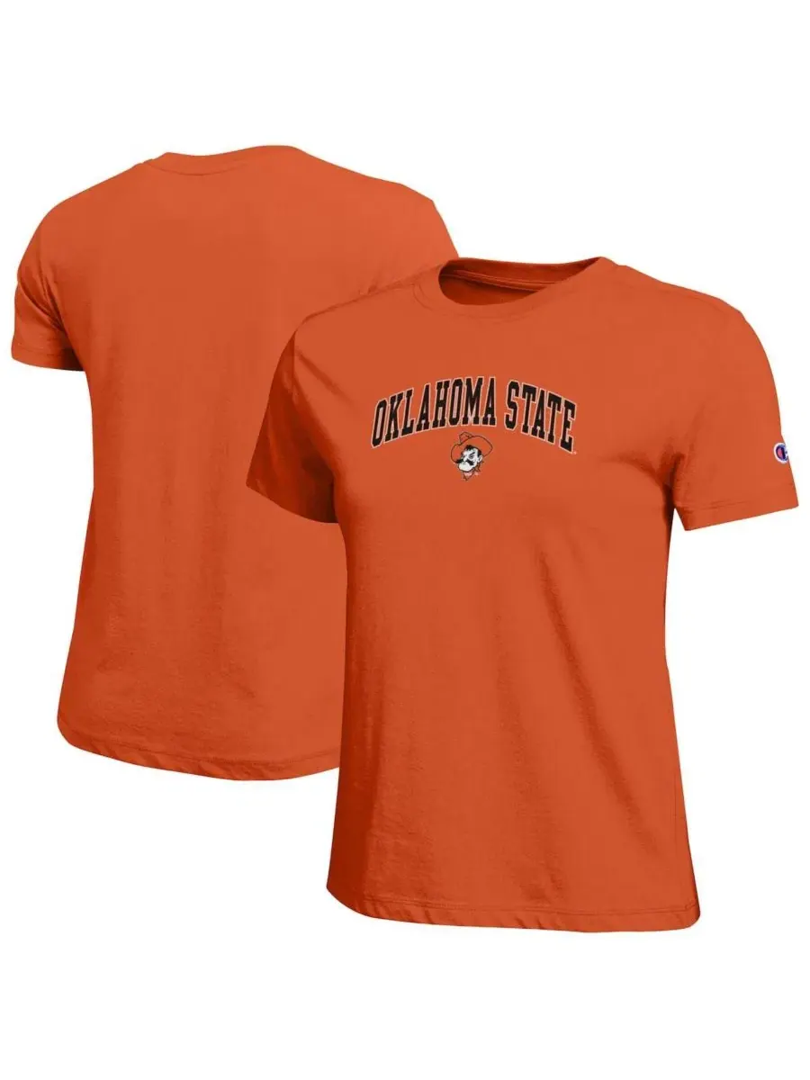 Футболка с длинным рукавом Oklahoma State Cowboys Arched Over Logo Champion — изображение 1 из 3, оранжевый