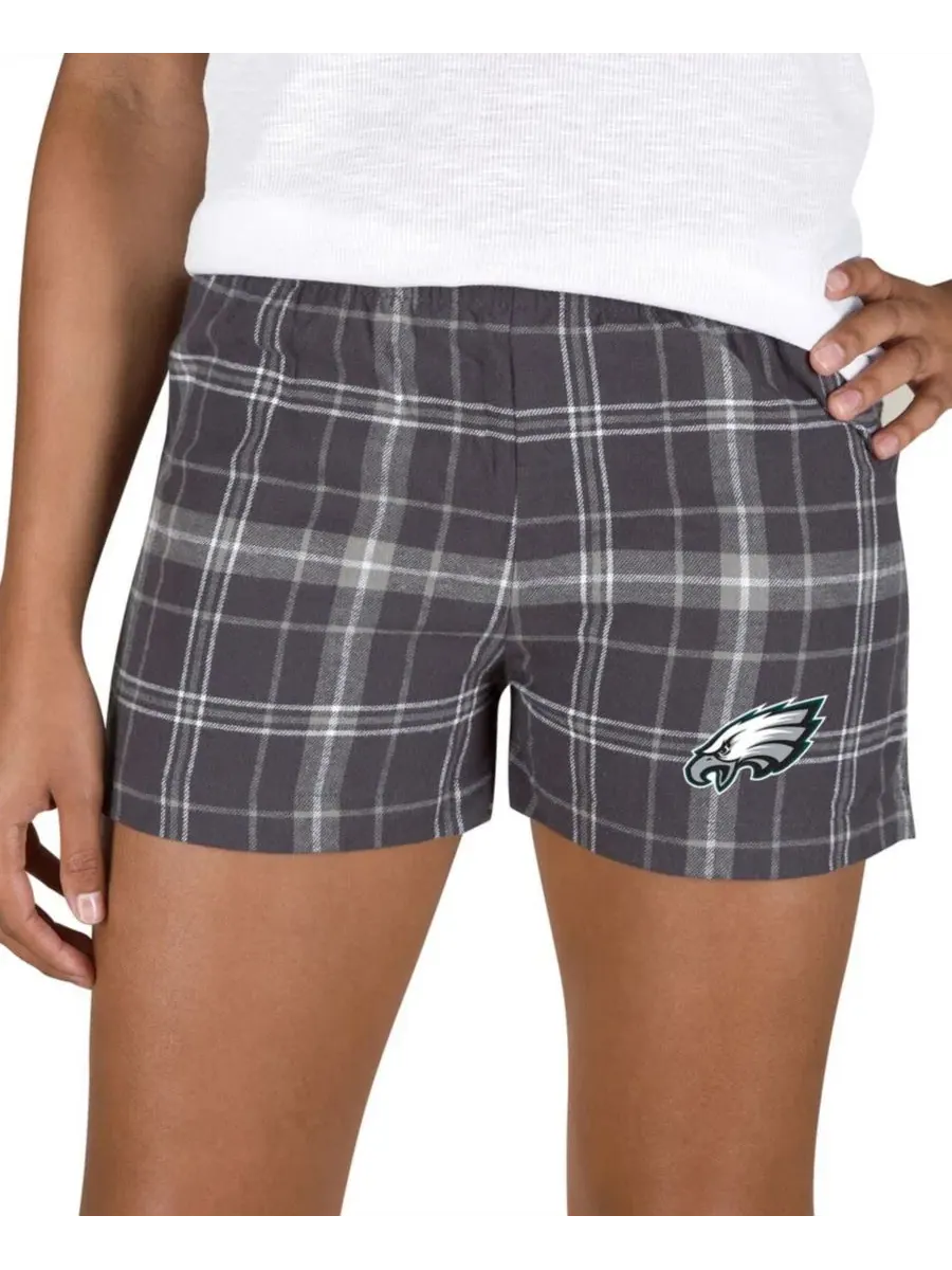 Шорты фланелевые с принтом Philadelphia Eagles Ultimate Flannel Shorts Concepts Sport — изображение 1 из 1, темно-серый серый
