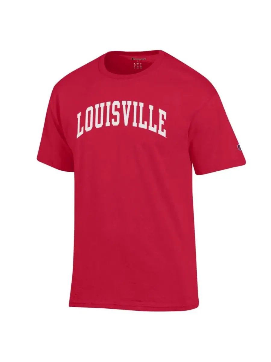 Футболка с принтом Louisville Cardinals Champion — изображение 2 из 3, красный