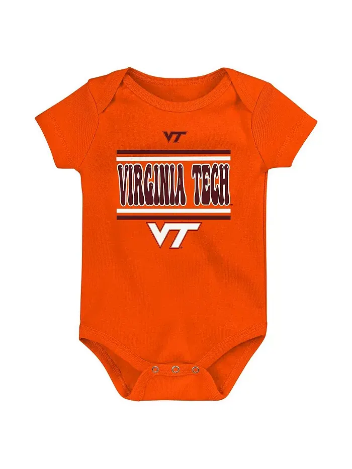 Новорожденный бордовый боди Virginia Tech Hokies Sunday Comics, набор из 3 штук Outerstuff — изображение 3 из 4