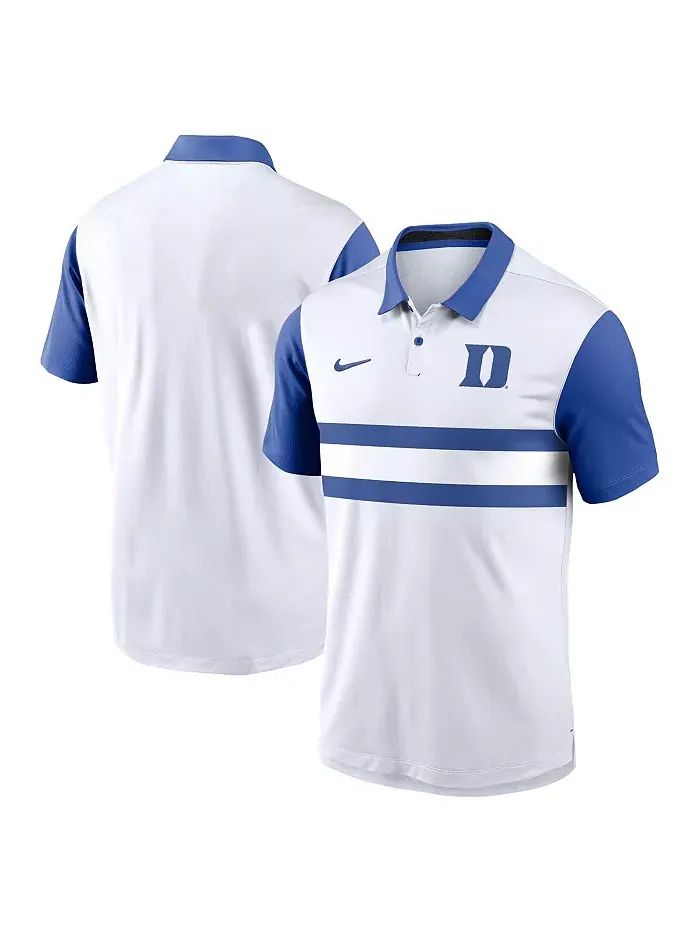 Мужская белая поло Duke Blue Devils Primetime Campus Vapor Performance Nike — изображение 1 из 3