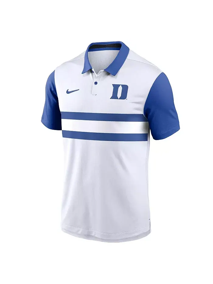 Мужская белая поло Duke Blue Devils Primetime Campus Vapor Performance Nike — изображение 2 из 3