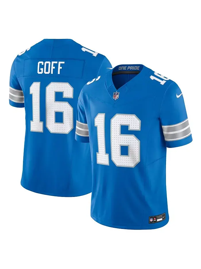 Мужская джерси Detroit Lions Vapor F.U.S.E. Limited Джареда Гоффа синего цвета Nike — изображение 1 из 3