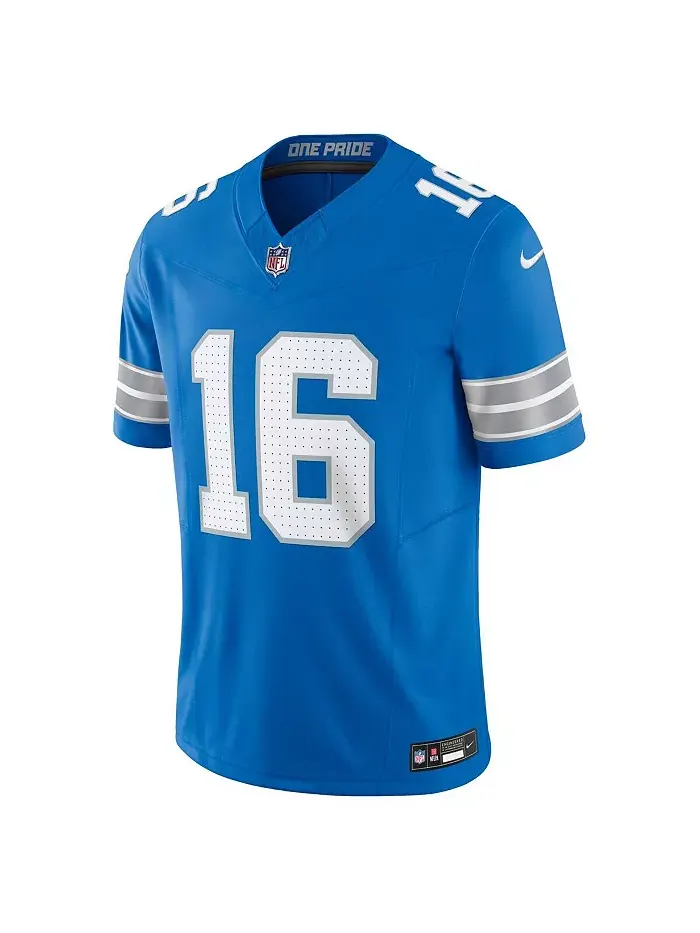 Мужская джерси Detroit Lions Vapor F.U.S.E. Limited Джареда Гоффа синего цвета Nike — изображение 3 из 3