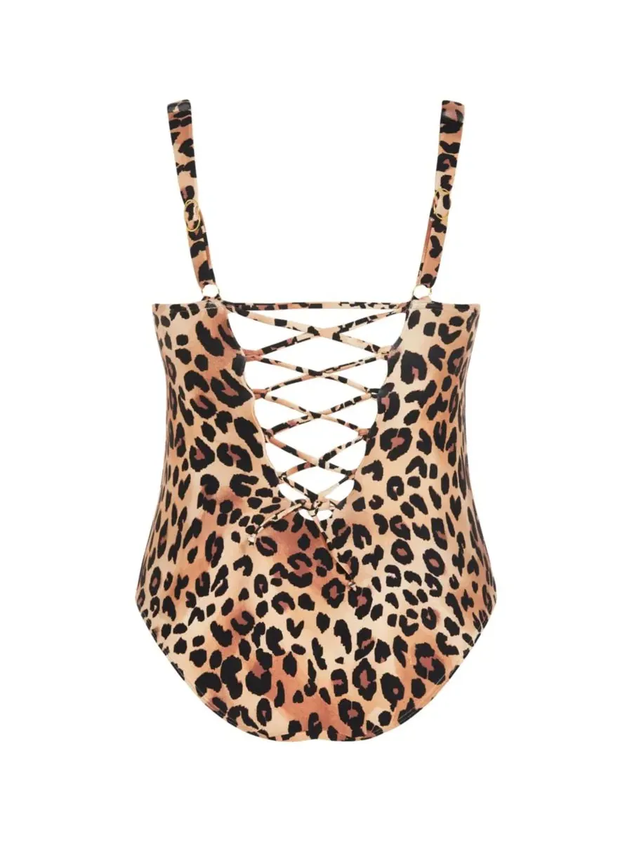Купальник слитный с V-образным вырезом, модель Vigo Print CITY CHIC, Print Animal — изображение 5 из 5