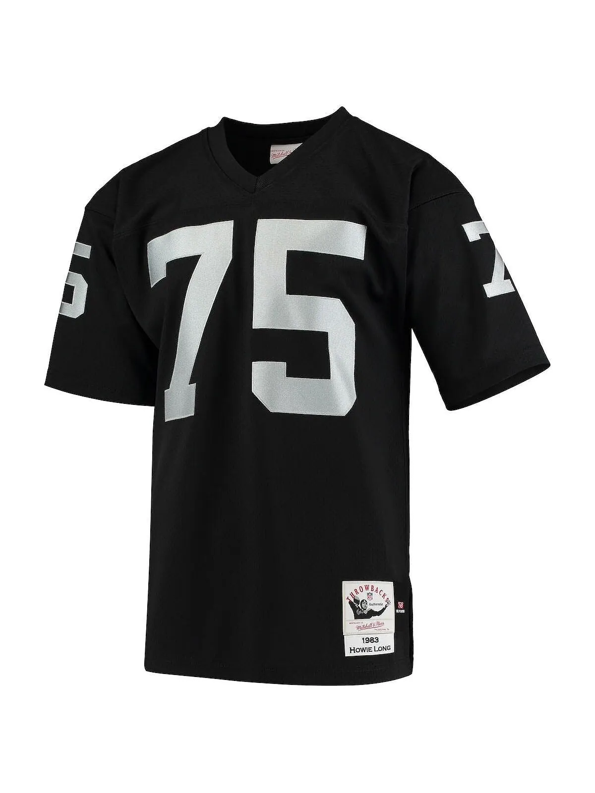 Мужская футболка howie long black las vegas raiders 1983 authentic throwback для пенсионеров — изображение 2 из 3, черный