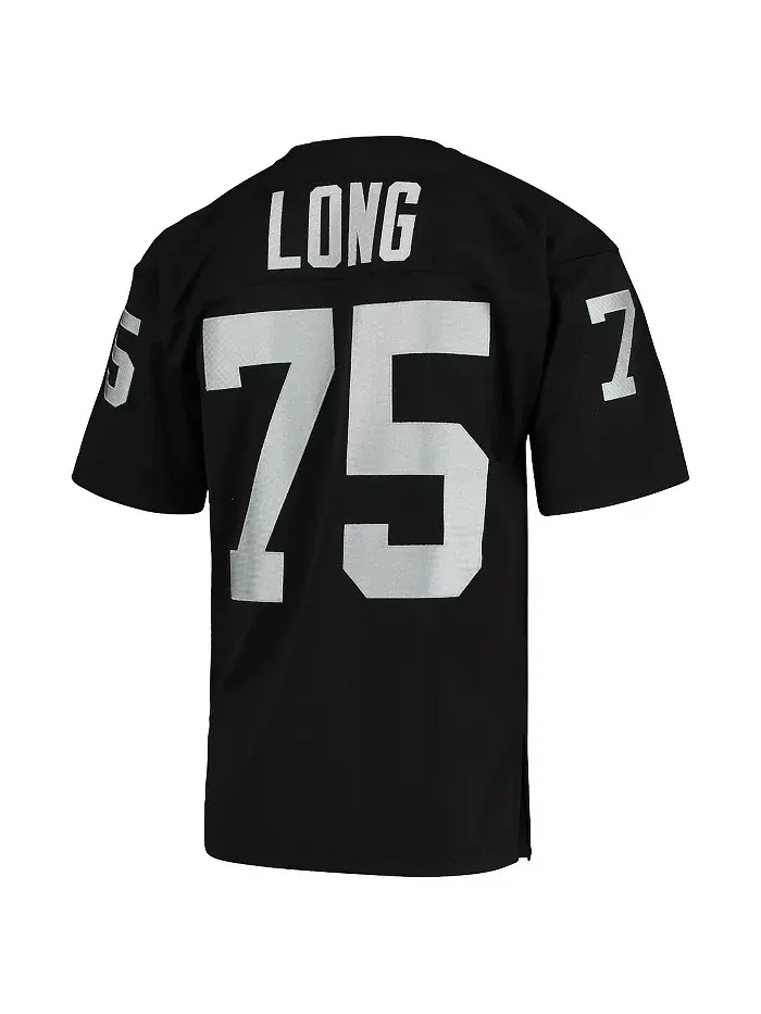 Мужская футболка Howie Long Black Las Vegas Raiders 1983 Authentic Throwback Retired Player Jersey — изображение 3 из 3