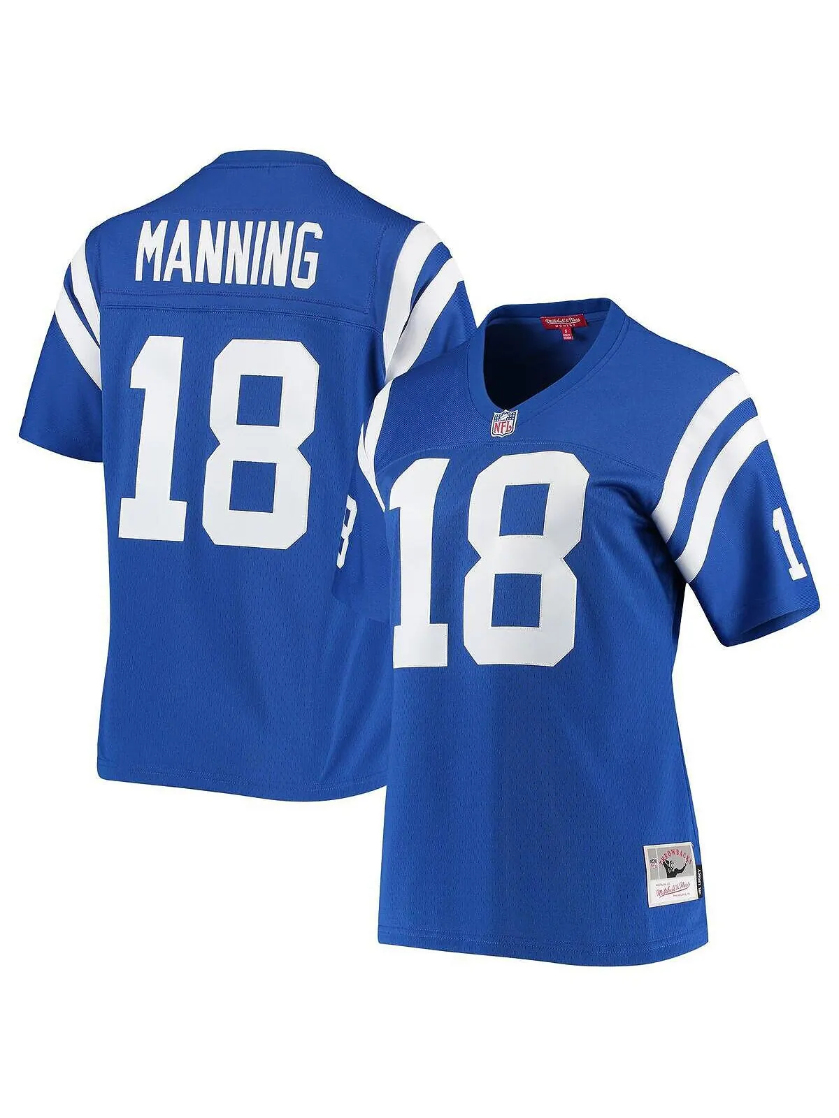 Женская футболка Peyton Manning Royal Indianapolis Colts 1998 Legacy Replica Mitchell & Ness — изображение 1 из 3