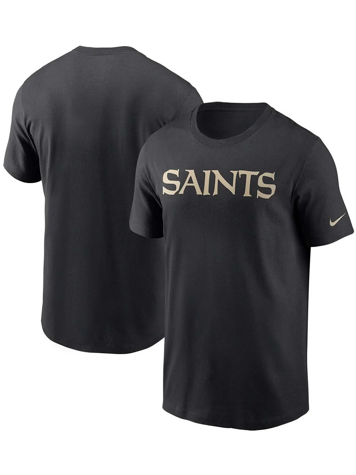 Мужская черная футболка с надписью New Orleans Saints Team Nike — изображение 1 из 3, черный