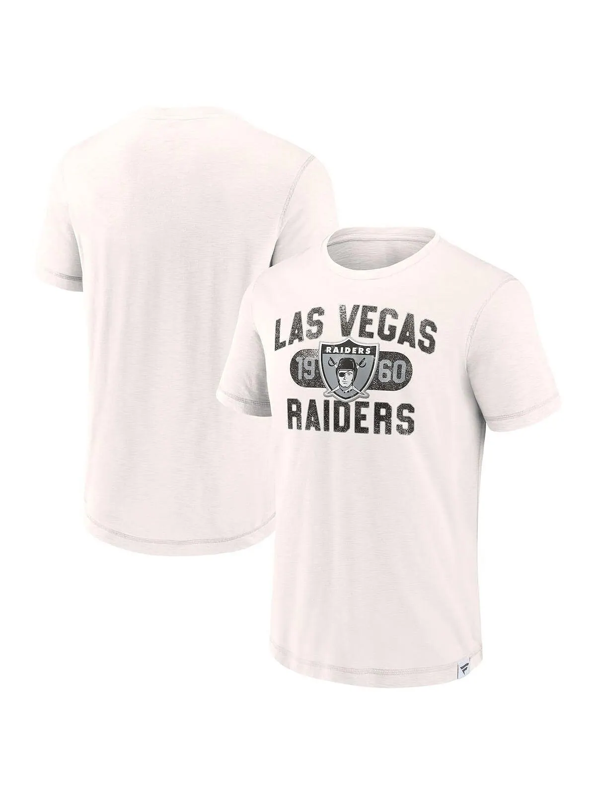 Мужская белая футболка с логотипом Las Vegas Raiders Team Act Fast Fanatics — изображение 1 из 3, белый