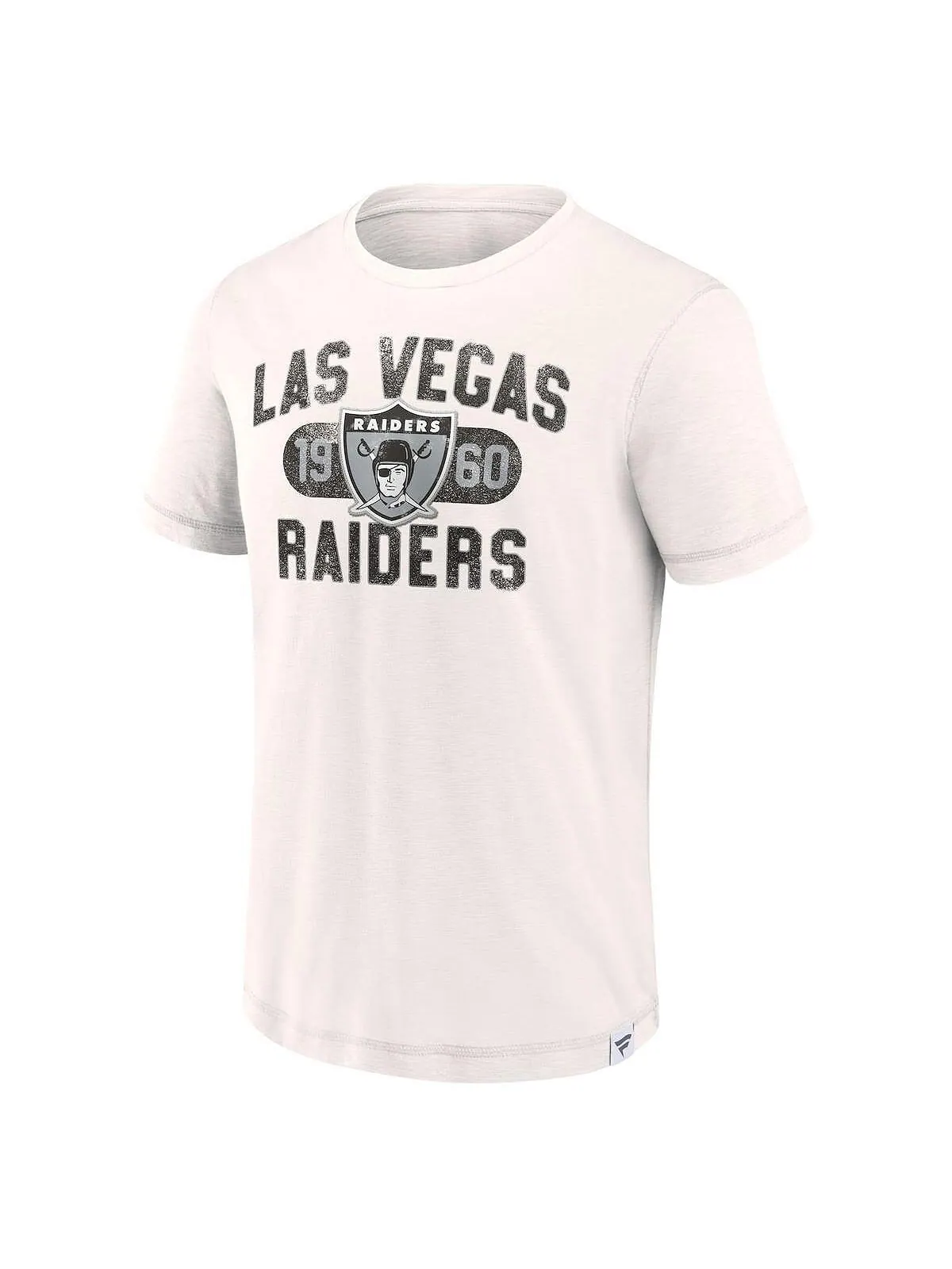 Мужская белая футболка с логотипом Las Vegas Raiders Team Act Fast Fanatics — изображение 3 из 3, белый