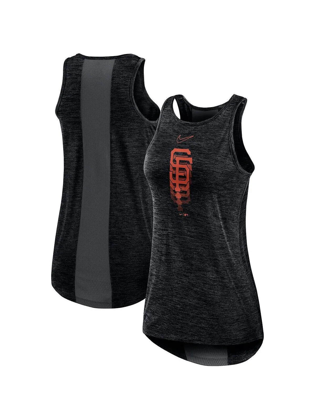 Женская черная майка san francisco giants с логотипом fade high neck performance Nike — изображение 1 из 3, черный