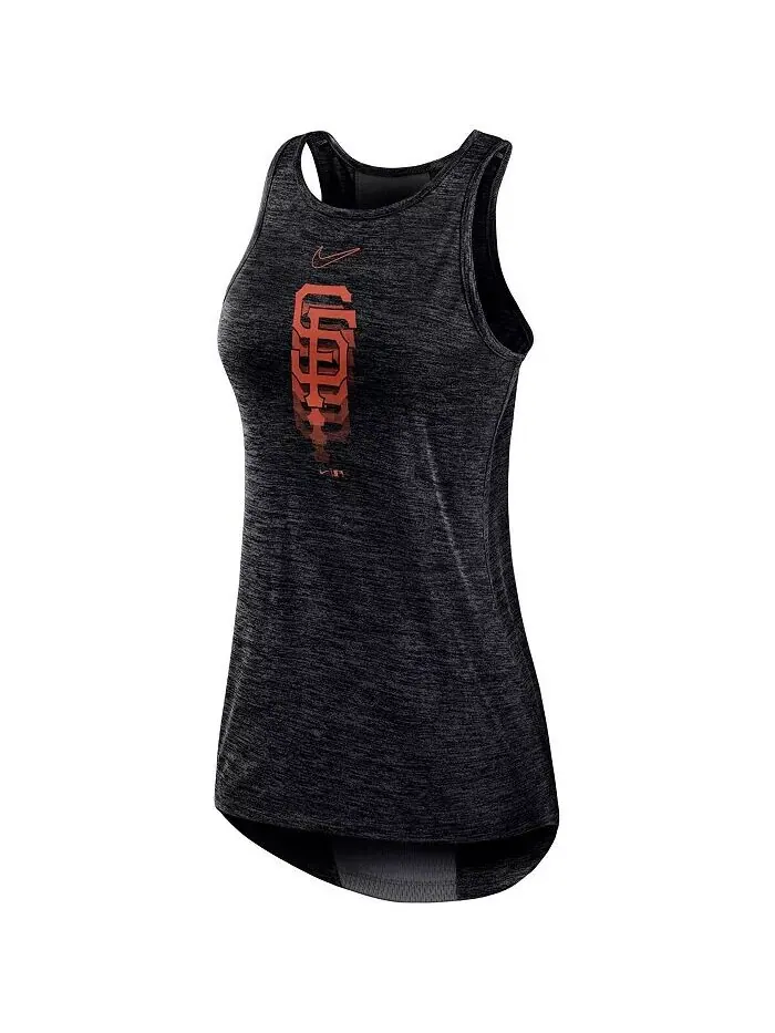 Женская черная майка с высоким воротником и логотипом San Francisco Giants Nike — изображение 2 из 3