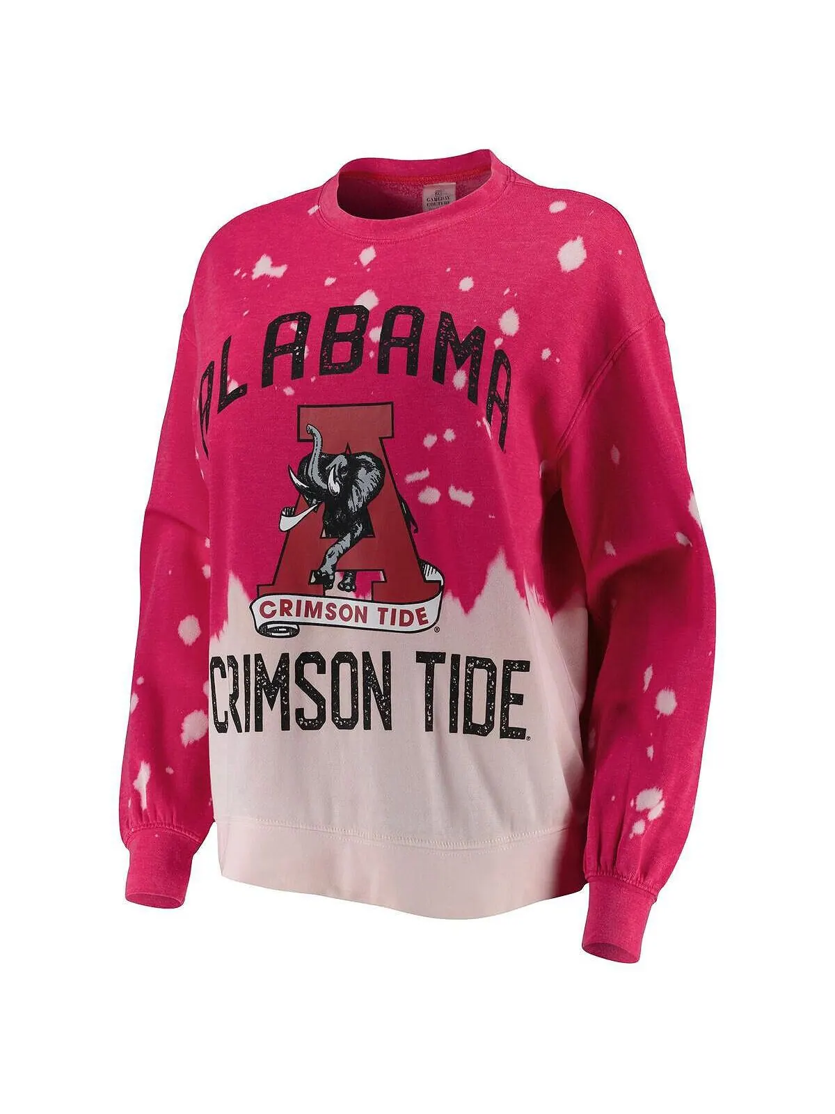 Женский пуловер с выцветшим рисунком Crimson Alabama Crimson Tide Twice As Nice Gameday Couture — изображение 2 из 2, красный