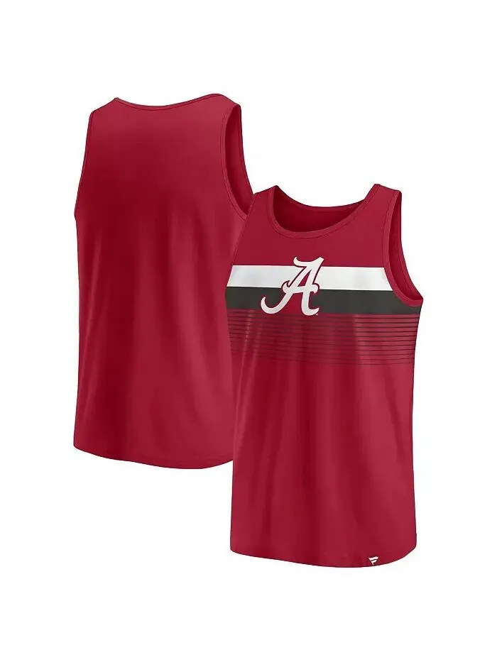 Брендовая мужская майка Crimson Alabama Crimson Tide Wild Game Fanatics — изображение 1 из 3