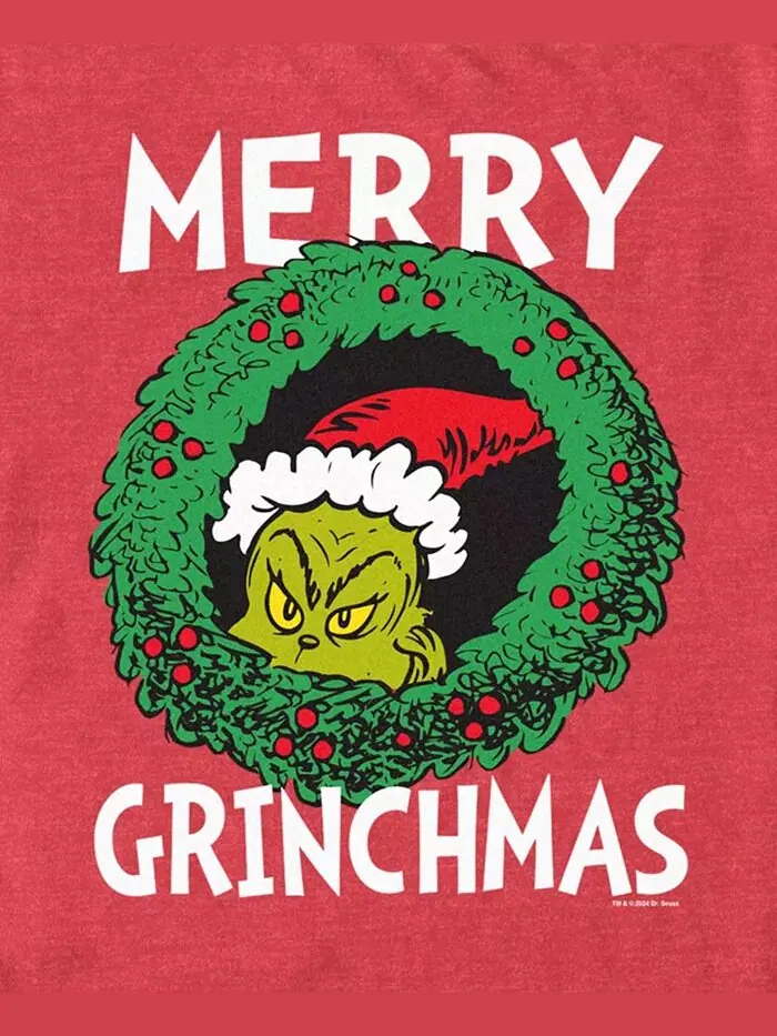 Мужская футболка с коротким рукавом Merry Grinchmas Fifth Sun — изображение 2 из 2