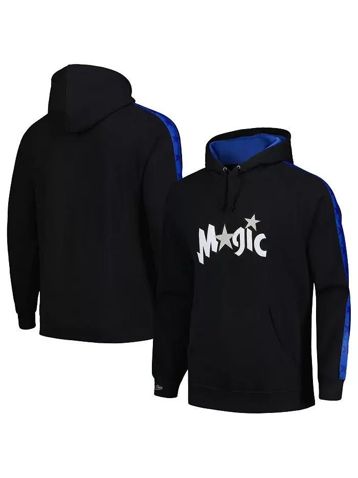 Мужская черная толстовка с капюшоном Orlando Magic Hardwood Classics Nights реглан Mitchell & Ness — изображение 1 из 3