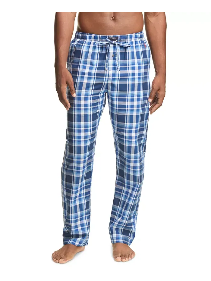 Мужские пижамные брюки из клетчатой ткани Polo Ralph Lauren — изображение 1 из 3