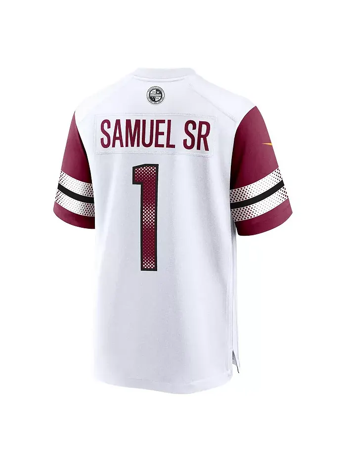 Мужская игровая футболка Deebo Samuel Sr белого цвета Washington Commanders Nike — изображение 3 из 3