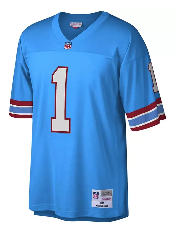 Мужская реплика джерси Houston Oilers Legacy - Warren Moon Mitchell & Ness — изображение 2 из 3