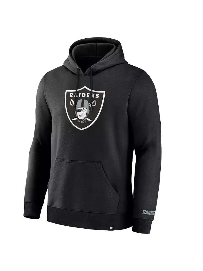 Мужская черная толстовка с капюшоном Legacy Fleece Las Vegas Raiders Fanatics — изображение 2 из 3
