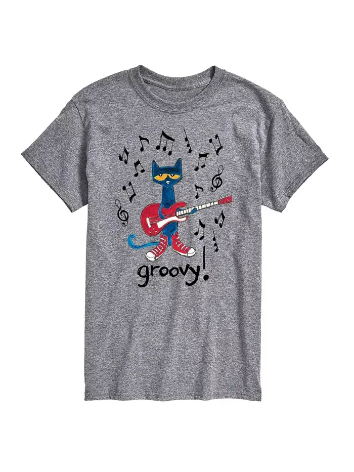 Гибридная футболка с коротким рукавом Pete the Cat Groovy для мужчин AIRWAVES — изображение 1 из 3