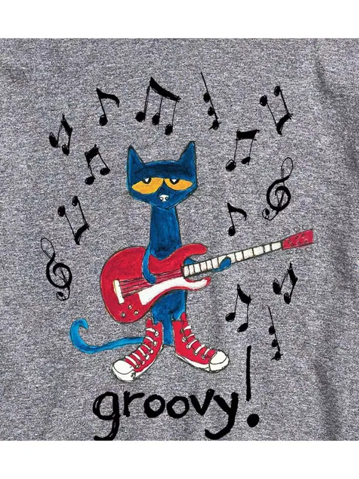 Гибридная футболка с коротким рукавом Pete the Cat Groovy для мужчин AIRWAVES — изображение 3 из 3