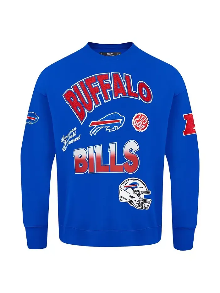 Мужской оверсайз свитшот с капюшоном Royal Buffalo Bills Turn It Up Pro Standard — изображение 2 из 5