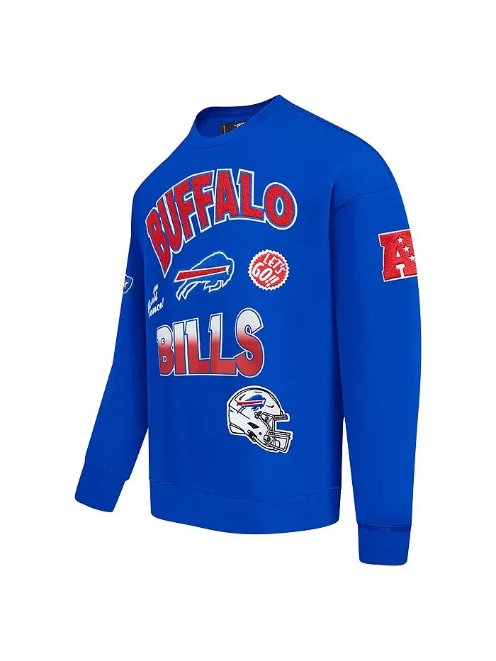 Мужской оверсайз свитшот с капюшоном Royal Buffalo Bills Turn It Up Pro Standard — изображение 5 из 5