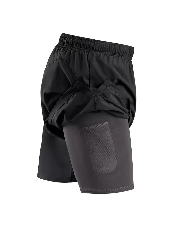 Мужские шорты Boston Bruins Authentic Pro Tech черного цвета Fanatics — изображение 3 из 3