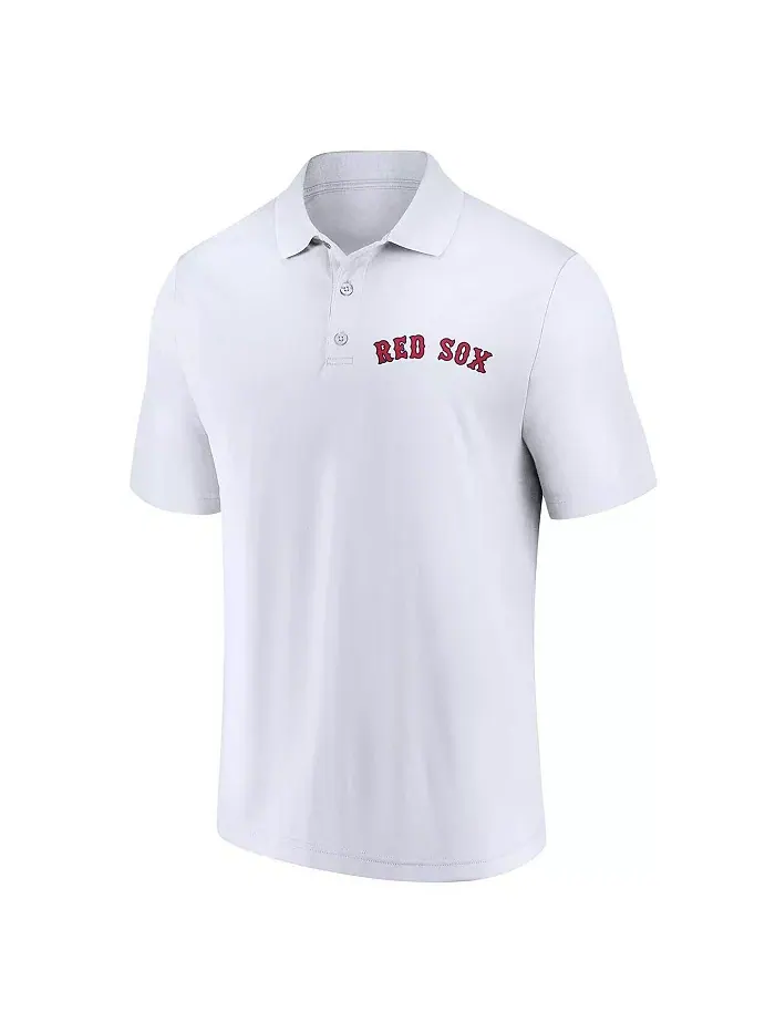 Мужской набор из двух поло Boston Red Sox с логотипом в цветах темно-синий и белый Fanatics — изображение 2 из 3