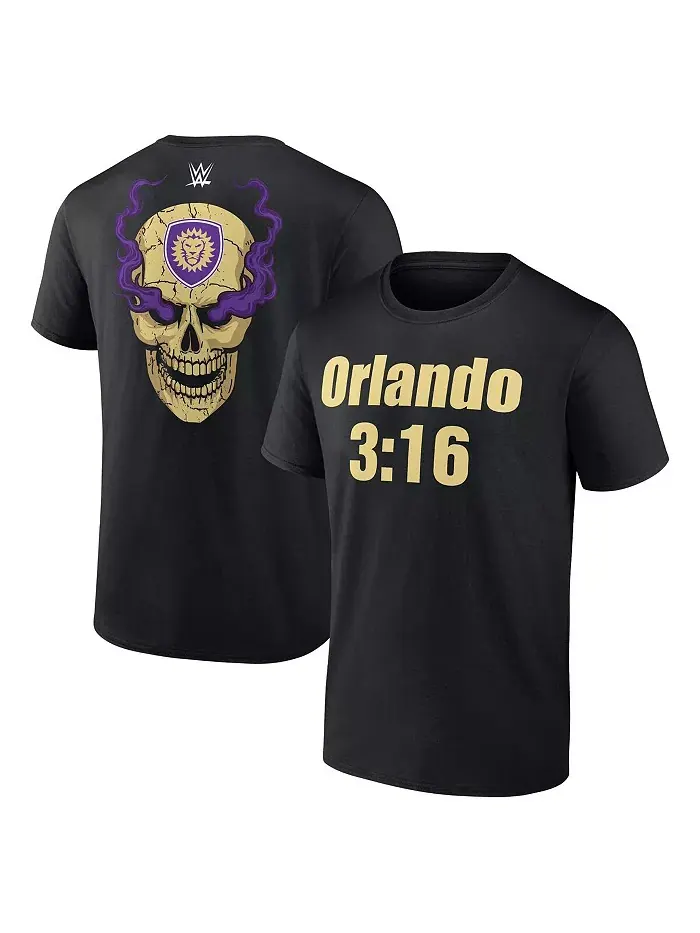 Мужская черная футболка WWE x Orlando City SC 3:16 Fanatics — изображение 1 из 3