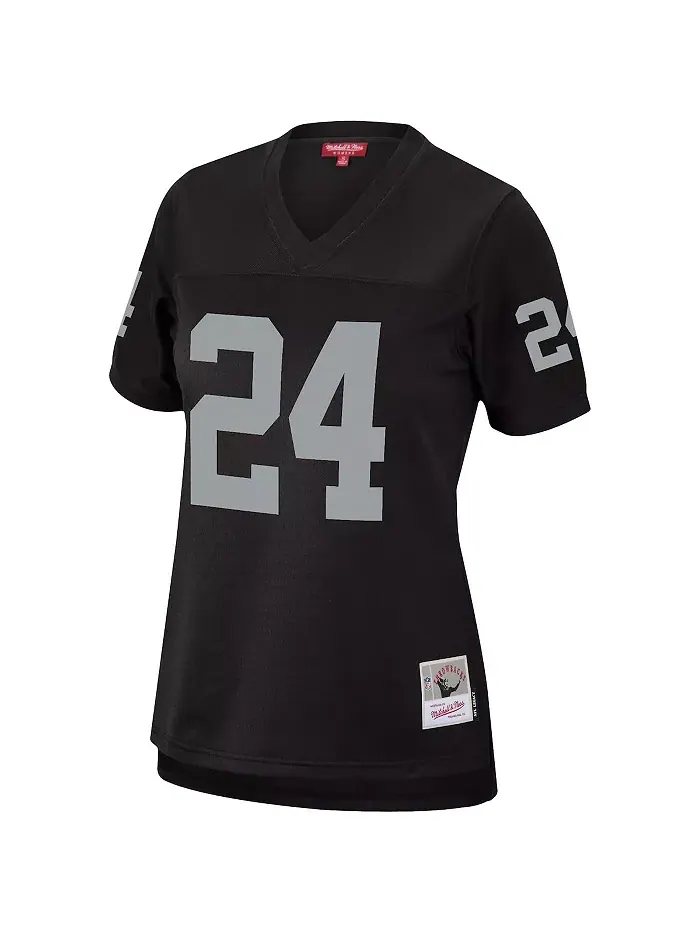 Женская футболка Charles Woodson Black Las Vegas Raiders Legacy Replica Team Jersey Mitchell & Ness — изображение 2 из 3