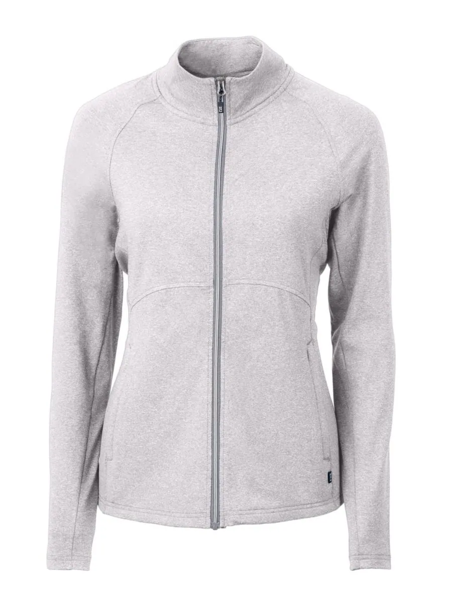 Женская трикотажная рубашка Adapt Knit Heather с длинными рукавами и застежкой-молнией Cutter & — изображение 2 из 3