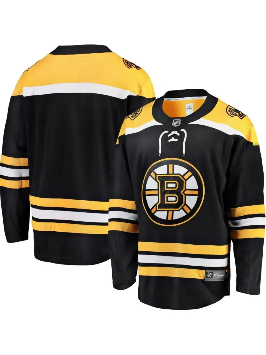 Fanatics Мужская черная домашняя футболка Boston Bruins Breakaway — изображение 1 из 3, черный